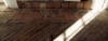 Old chevron hardwood floor