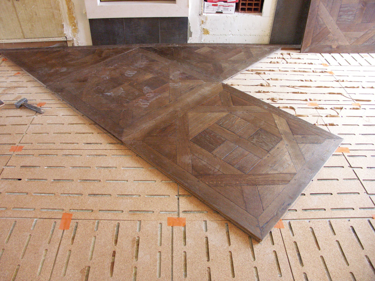 Panels of parquet d'Aremberg in oak