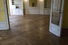 Versailles parquet panels  finishing patined