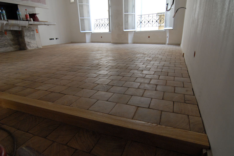 Parquet ch�ne en bois debout