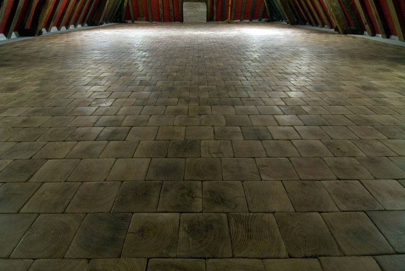 Parquet ch�ne en bois debout