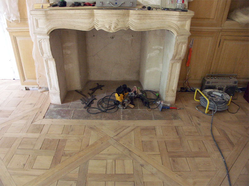 Parquet Versailles en brut
