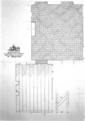 le plan des deux pi�ces: parquet Foug�res et parquet Versailles