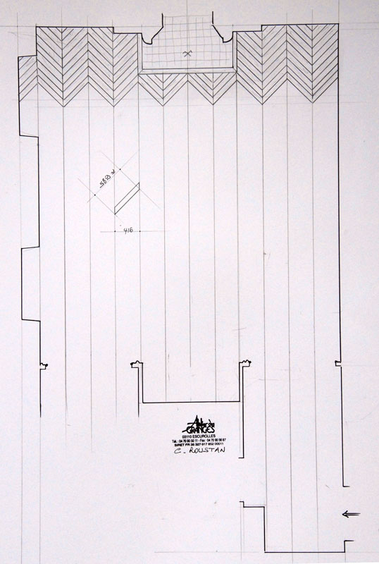 Parquet chevron 14 mm en ch�ne