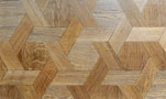 Parquet tapis hexagone en chÃªne de fil