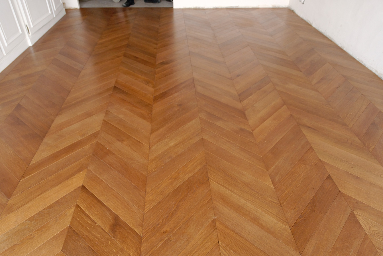 Parquet Chevron in oak