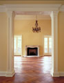 Herringbone hardwood floor