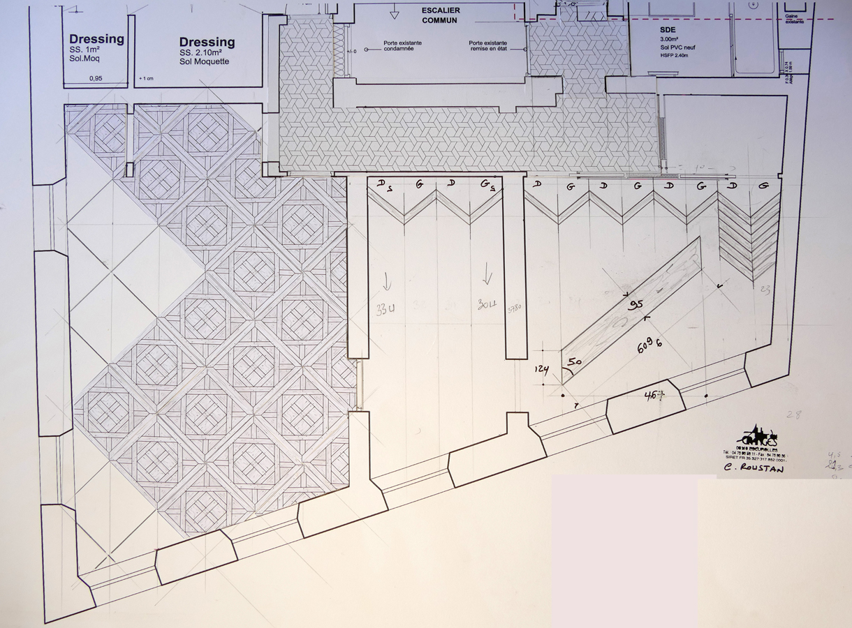 Atelier Des Granges French Parquet Patern Layout 1076