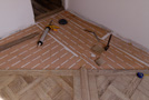 French parquet oak grey leached