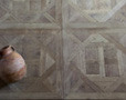 Parquet Ã  panneaux d'Aremberg en chÃªne grisÃ©