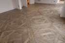 Vue d'ensemble du parquet Ã  panneaux d'Aremberg