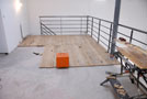 DÃ©but de la pose du parquet