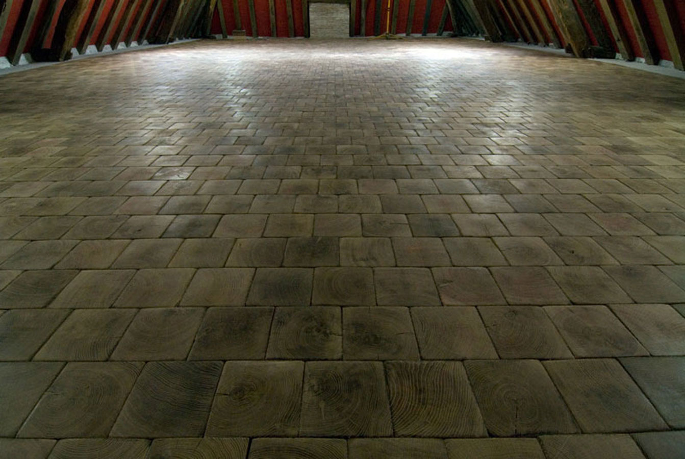 Parquet chÃªne en bois debout