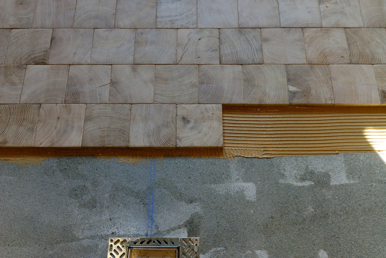Parquet pavÃ©s bois debout
