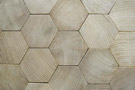 Bois debout taillÃ© en hexagone