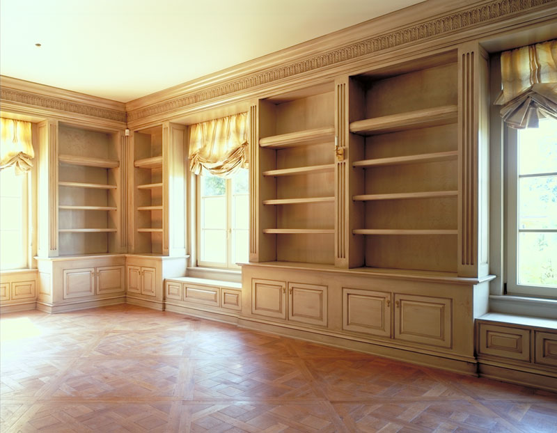 Parquet Versailles dans la bibliothèque