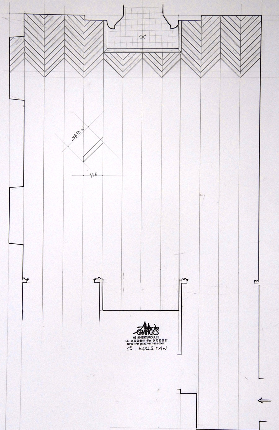 Parquet chevron 14 mm en chêne